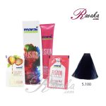 رنگ موی بدون آمونیاک مارال فیوژن سری PRECIOUS METAL- سورمه ای کاربنی- شماره 100-5 حجم ۱۰۰ میلی لیتر