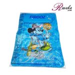 زیر انداز بالشدار فیروز رنگ آبی