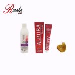 کیت رنگ موی آلبورا سری طبیعی بلوند خیلی روشن شماره N8-9.0 حجم ۱۰۰ میلی لیتر به همراه یک عدد اکسیدان آلبورا 9% به حجم ۱2۰ میلی لیتر