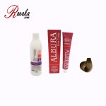 کیت رنگ مو آلبورا سری دودی بلوند دودی متوسط C6-7.1 حجم 100 میلی لیتر به همراه یک اکسیدان آلبورا 9% 120 میلی لیتر