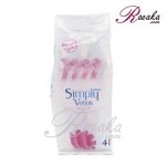 خود تراش اصلاح زنانه 3 لبه ونوس (ژیلت) مدل Simply Venus BASIC بسته چهار عددی