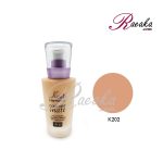 کرم پودر کنویس پمپی مایع SPF30 کد رنگ K202 حجم 30 میلی لیتر