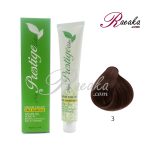 رنگ موی بدون آمونیاک و کراتینه نیو پرستیژ سری طبیعی- قهوه ای تیره- شماره 3 حجم ۱۰۰ میلی لیتر