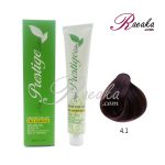 رنگ موی بدون آمونیاک و کراتینه نیو پرستیژ سری خاکستری- قهوه ای خاکستری- شماره 4.1 حجم ۱۰۰ میلی لیتر