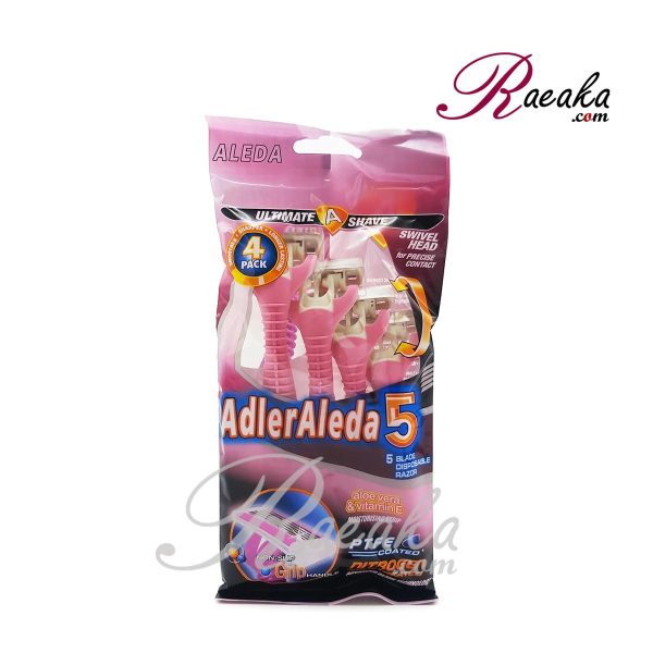 خود تراش آدلر آلدا (AdlerAleda) مدل 5 Blade بسته 4 عددی