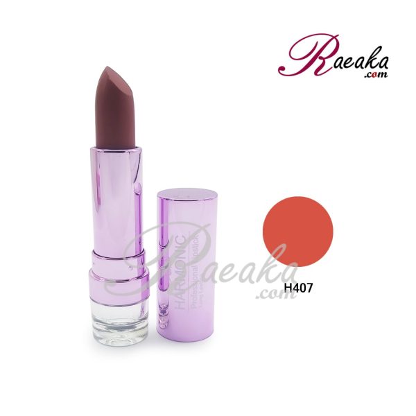 رژ لب جامد هارمونیک کنویس مدل مات شماره H407 وزن خالص 4 گرم/