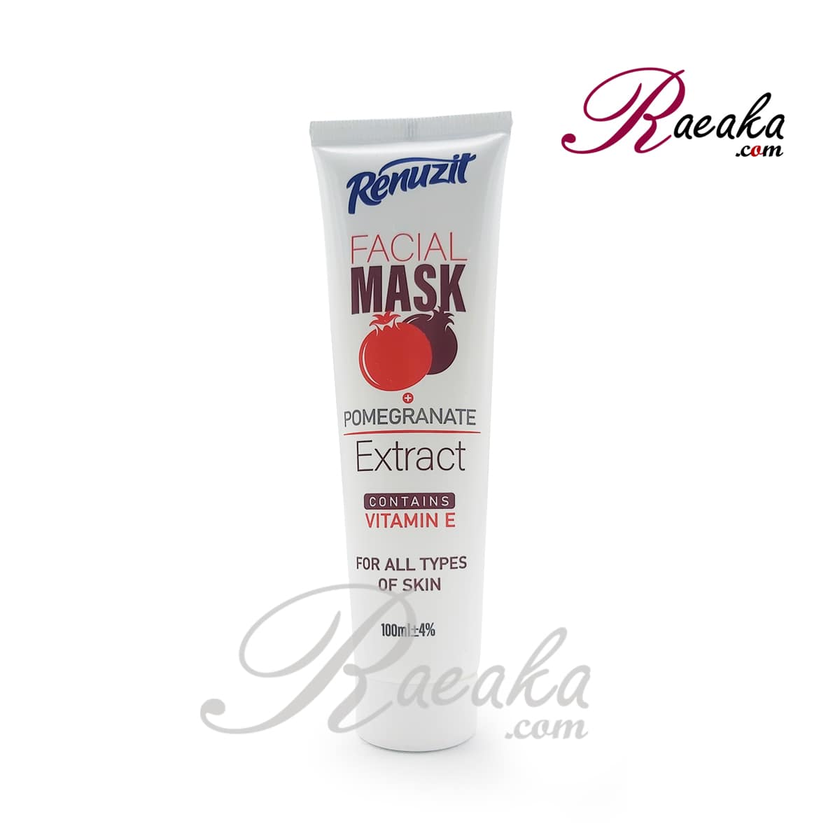 ماسک صورت رینوزیت حاوی عصاره انار مناسب انواع پوست حجم 100میلی لیتر