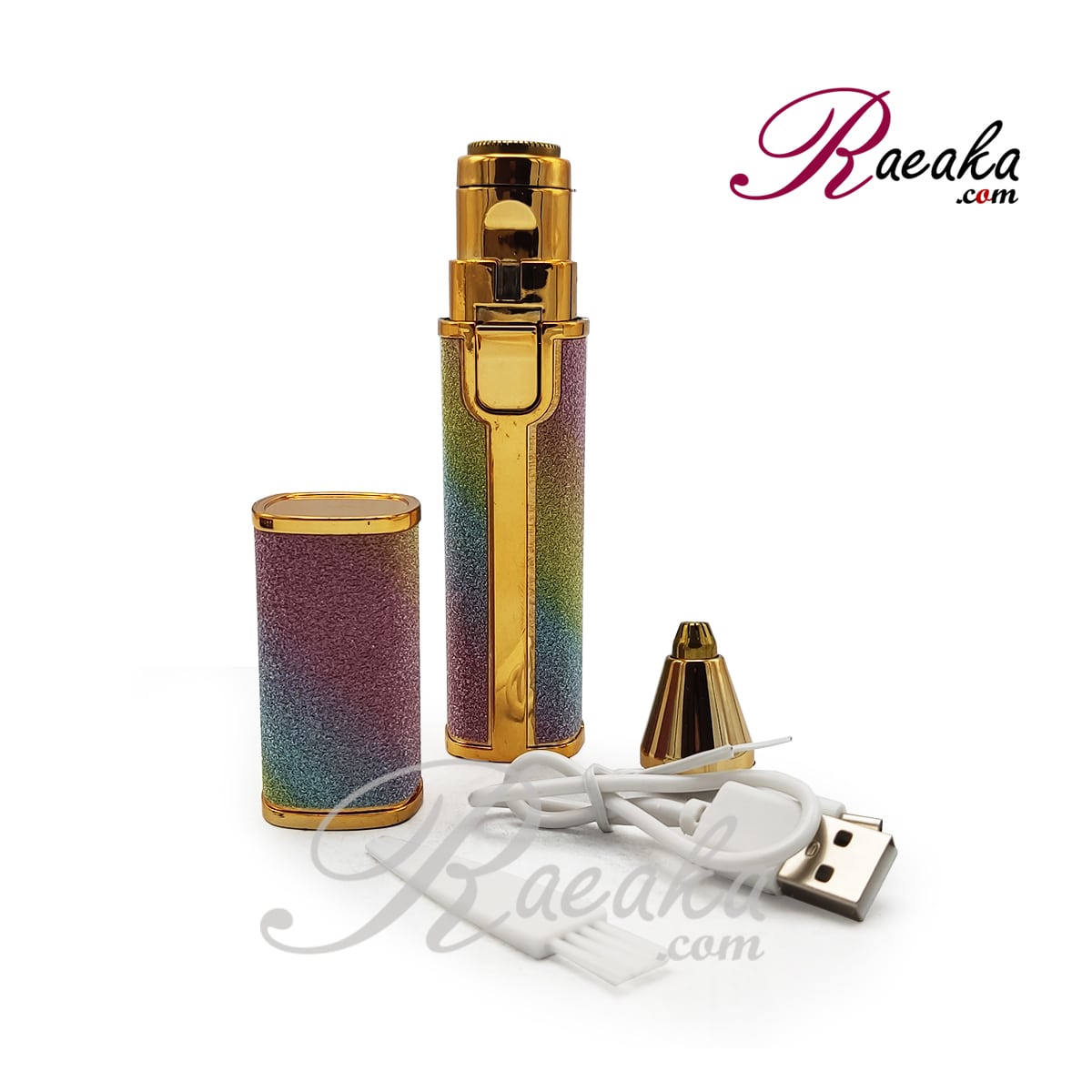 موزن ماتیکی 2 کاره صورت و ابرو شارژی با چراغ LED---