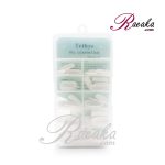 ناخن مصنوعی تِتیس سر گرد رنگ سفید بسته 100 عددی