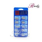 ناخن مصنوعی ویلوس سر گرد رنگ شیری بسته 100 عددی