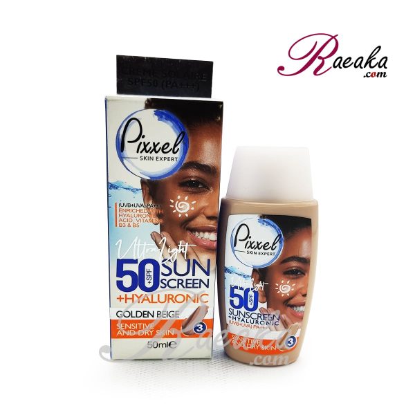کرم ضد آفتاب رنگی پیکسل مناسب پوست های خشک تا نرمال و حساس SPF50 بژ طلایی حجم 50 میلی لیتر - 2