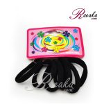 کش مو دخترانه قطر 2.5 سانت رنگ مشکی مجموعه 6 عددی