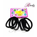 کش مو دخترانه قطر 3.5 سانت رنگ مشکی مجموعه 6 عددی