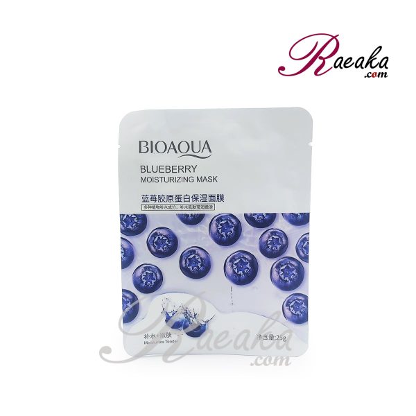 ماسک صورت ورقه ای بیوآکوا مدل Blueberry وزن خالص 25 گرم