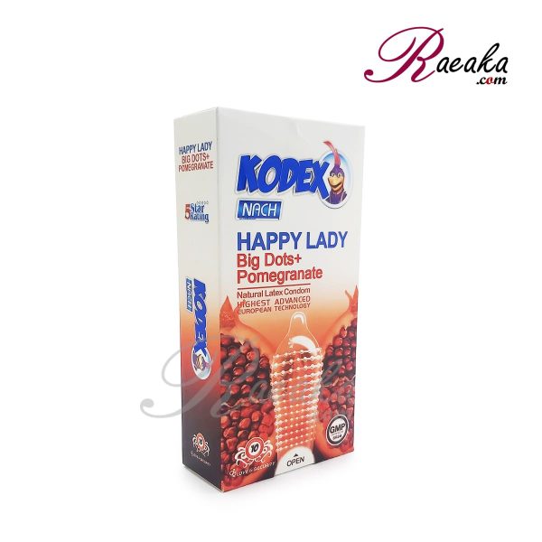 کاندوم خاردار و تنگ کننده کدکس مدل HAPPY LADY بسته 10 عددی - 2