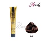 رنگ موی بیجورکا سِری طلایی- شماره 5.5 (قهوه ای طلایی روشن) حجم 100 میلی لیتر
