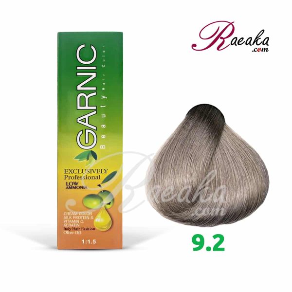 رنگ موی گارنیک سِری دودی- شماره 9.2 (بلوند دودی خیلی روشن) حجم 120 میلی لیتر