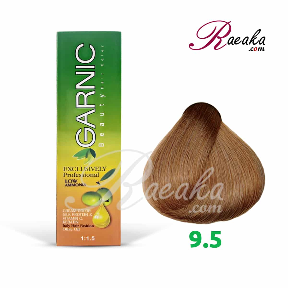 رنگ موی گارنیک سِری طلایی- شماره 9.5 (بلوند طلایی خیلی روشن) حجم 120 میلی لیتر