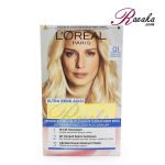 کیت رنگ مو لورال مدل EXCELLENCE شماره 01- بلوند فوق العاده روشن (پلاتینه)